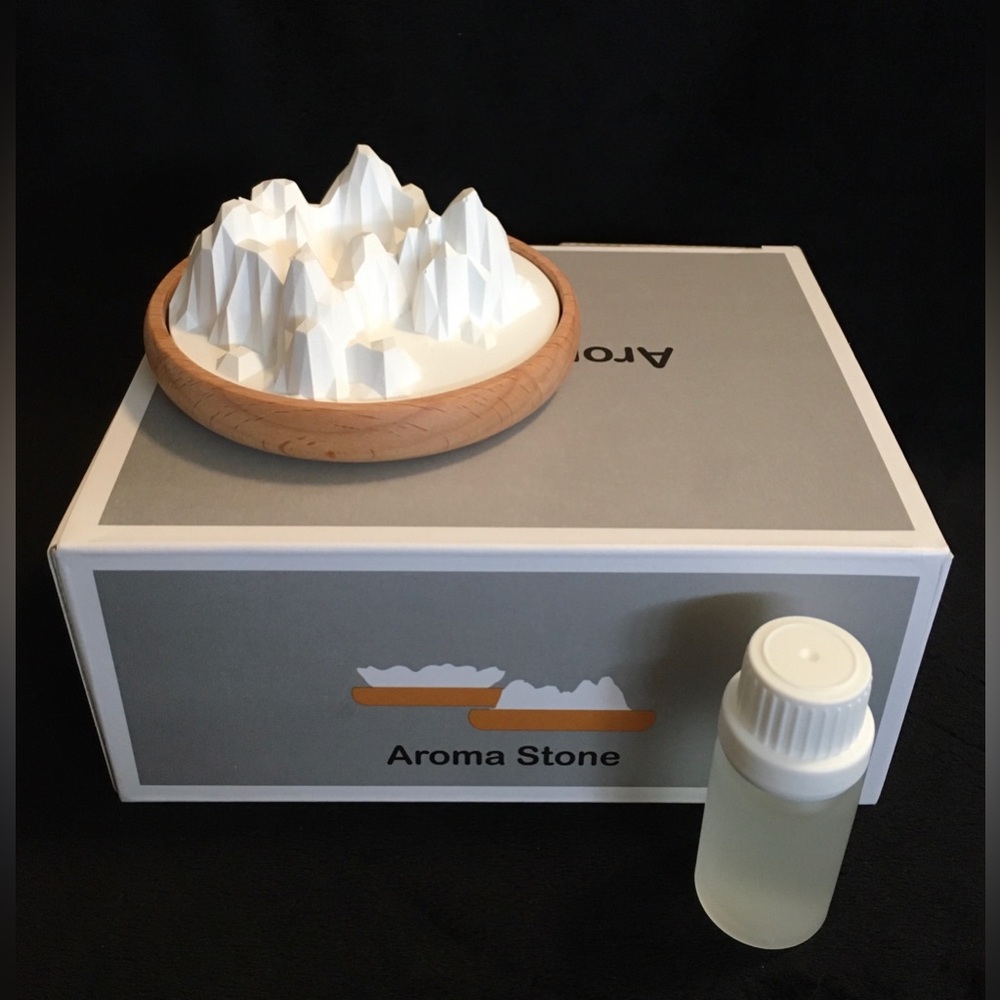 Aroma Stone - Aroma Mountain Aroma Stone With Scent Bottle Non Electric Diffuser